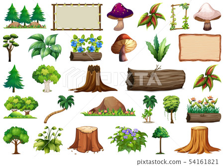 Set of nature object Set of nature object 54161821