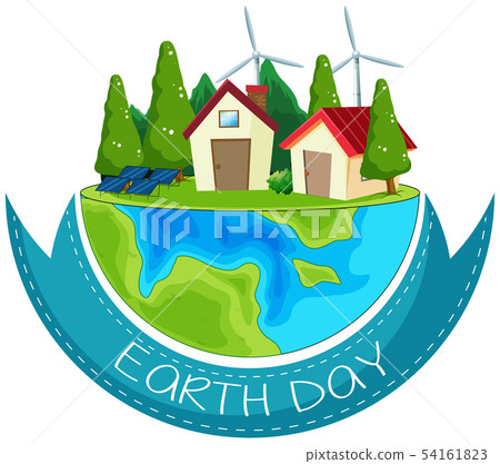 An earth day icon An earth day icon 54161823