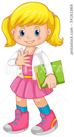 A cute girl character 54161869