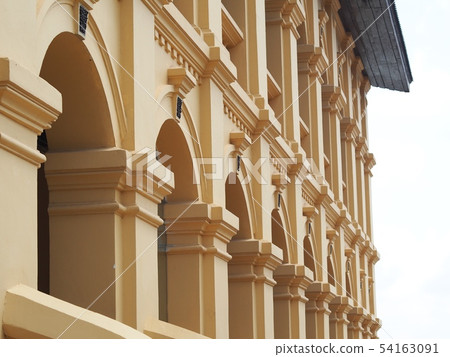 vintage retro architecture in European style vintage retro architecture in European style 54163091