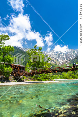 "Nagano Prefecture" Fresh green Kamikochi Kappabashi "fresh green peak period" "Nagano Prefecture" Fresh green Kamikochi Kappabashi "fresh green peak period" 54164345