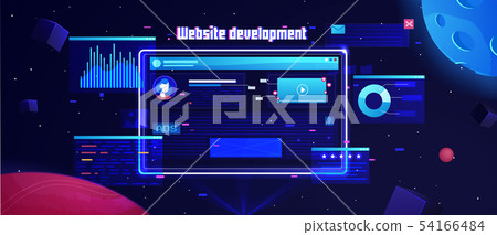 Website development banner. - Stock Illustration [54166484] - PIXTA