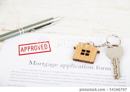 Approved mortgage loan agreement application with Approved mortgage loan agreement application with 54166797