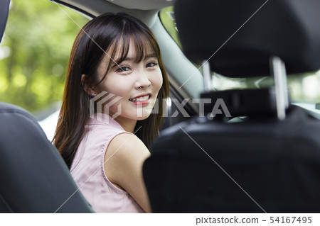 Car, driving, driver, drive, business woman 54167495