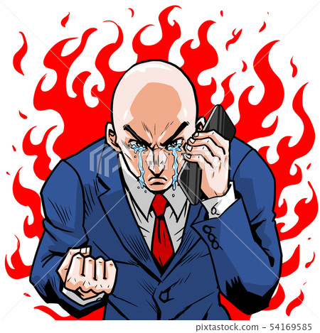 Smartphone calling businessman - Stock Illustration [54169585] - PIXTA