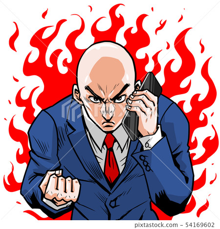 Smartphone calling businessman 54169602