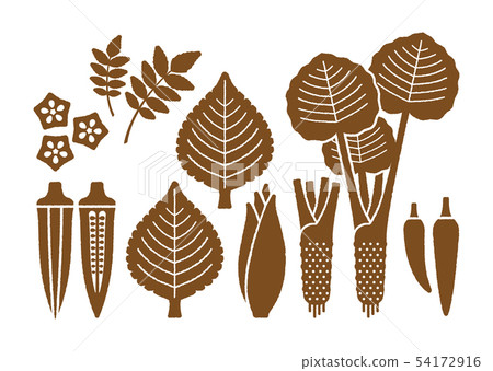Vegetable variation _ Japanese food set 54172916
