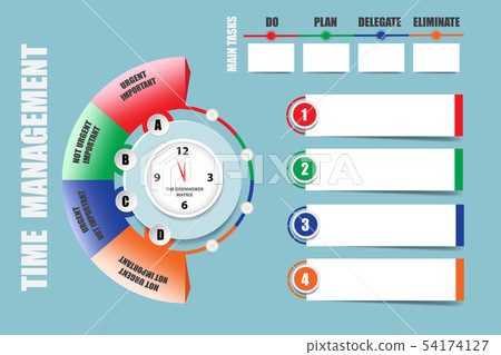 Modern infographic labels as a note sheet for time Modern infographic labels as a note sheet for time 54174127