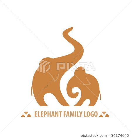 African vector elephants 54174640