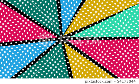 Vector pop art colorful rays background Vector pop art colorful rays background 54175044