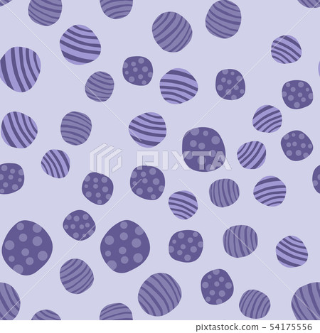 Abstract pebble seamless pattern. Hand drawn 54175556