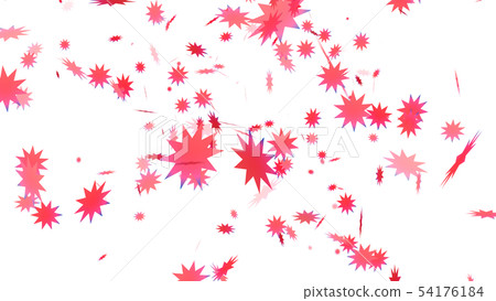 CG particle Pink star 54176184