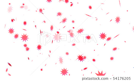 CG particle Pink star 54176205