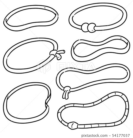 vector set of rubber bands vector set of rubber bands 54177037