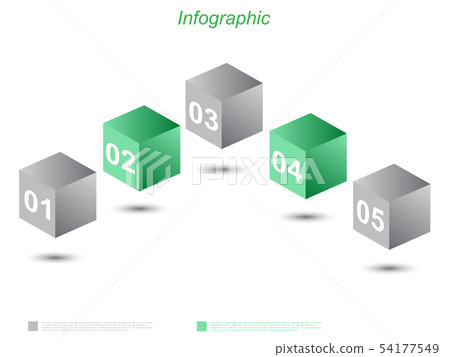 Info-graphic design template. 54177549