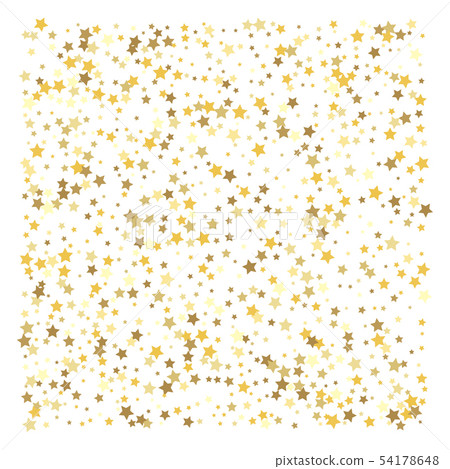 Gold stars. Confetti celebration 54178648