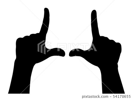 hands silhouette vector 54178655
