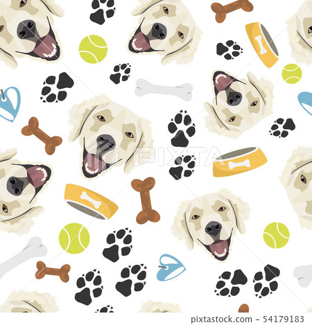 Smiling Dog Golden Retriever 54179183