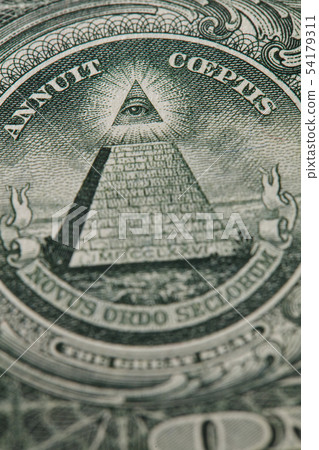 U.S. banknote detail U.S. banknote detail 54179311