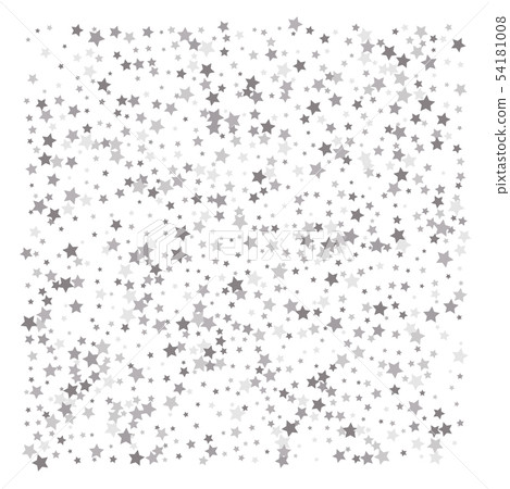Silver glitter falling stars. 54181008
