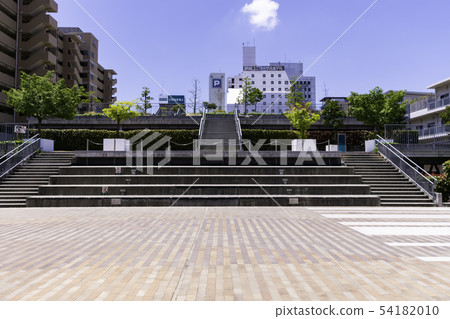 Shimoishi Park Ryobikocho停車場屋頂綠化屋頂公園Nishikawa i Plaza Yukicho圖書館岡山縣岡山縣 Shimoishi Park Ryobikocho停車場屋頂綠化屋頂公園Nishikawa i Plaza Yukicho圖書館岡山縣岡山縣 54182010