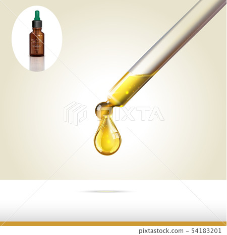 Drop oil bottle cannabinoid vector illustration. Drop oil bottle cannabinoid vector illustration. 54183201