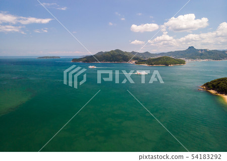 Aerial view of Setouchi islands Aerial view of Setouchi islands 54183292