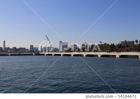 東京國際郵輪碼頭在東竹橋，品川區的風景 54184671