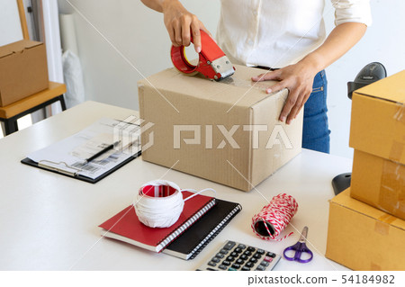 Small business Worker delivery Small business Worker delivery 54184982