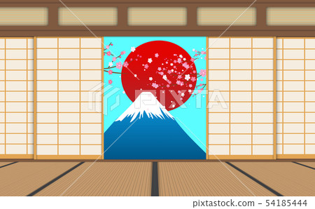 Interior decoration of dojo room in japan 54185444