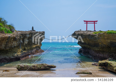 Torii of Izu Shirahama Kaigan Shirahama Shrine Torii of Izu Shirahama Kaigan Shirahama Shrine 54186109