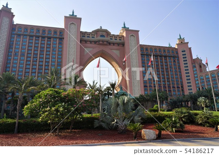 阿拉伯聯合酋長國迪拜棕櫚島Jumeirah風景 阿拉伯聯合酋長國迪拜棕櫚島Jumeirah風景 54186217