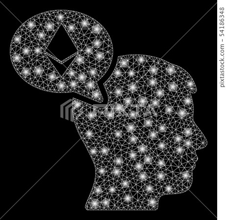 Bright Mesh Network Ethereum Thinking Man with Flare Spots Bright Mesh Network Ethereum Thinking Man with Flare Spots 54186348