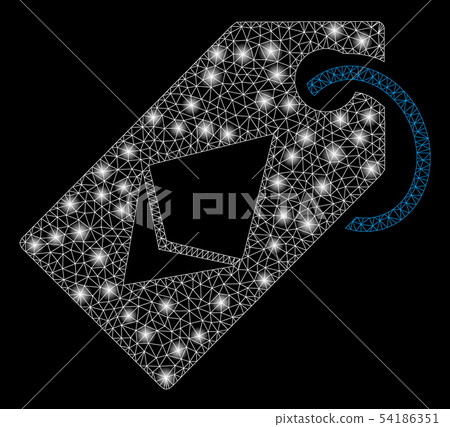 Bright Mesh Wire Frame Ethereum Tag with Flash Spots Bright Mesh Wire Frame Ethereum Tag with Flash Spots 54186351