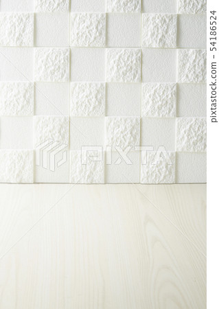 Checkered wall-white wood flooring-background material Checkered wall-white wood flooring-background material 54186524