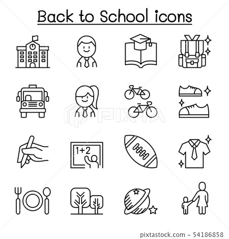 School, education, learning, back to school icon 54186858