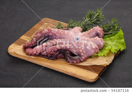 Raw octopus ready for cooking Raw octopus ready for cooking 54187116