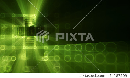 Abstract background of cells and circles 54187309