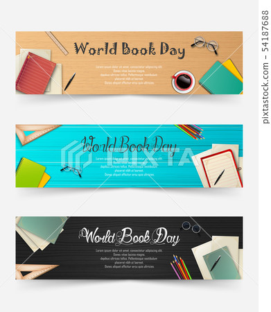 World book day banners set World book day banners set 54187688
