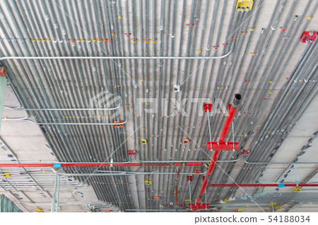 electric and sanitary pipe work 54188034