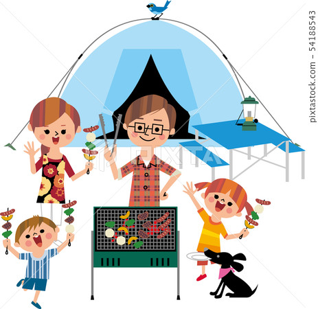 在家庭露營（背白） 54188543