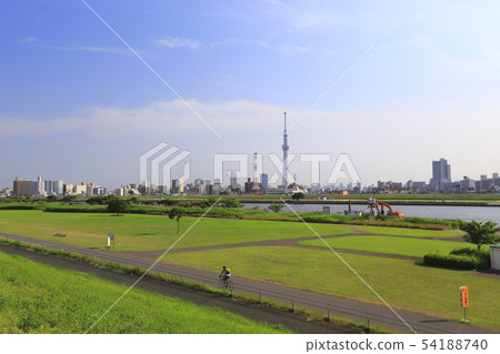 Arakawa和東京Skytree Horikiri，Katsushika-ku，東京 54188740