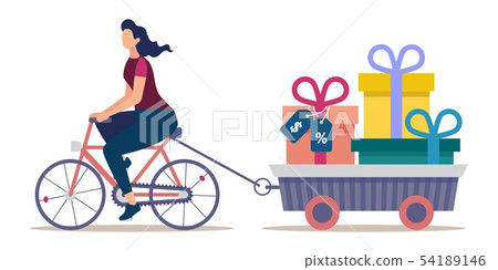 Womens Shop Sale and Discounts Flat Vector Concept Womens Shop Sale and Discounts Flat Vector Concept 54189146