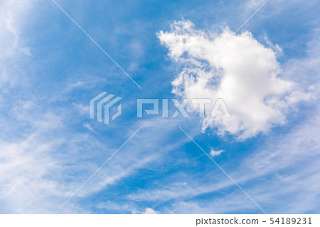 夏天天空雲彩條紋 夏天天空雲彩條紋 54189231