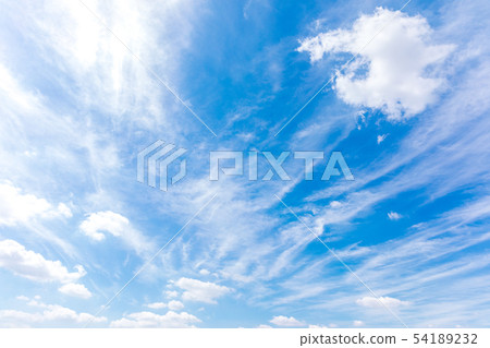 夏天天空雲彩條紋 夏天天空雲彩條紋 54189232