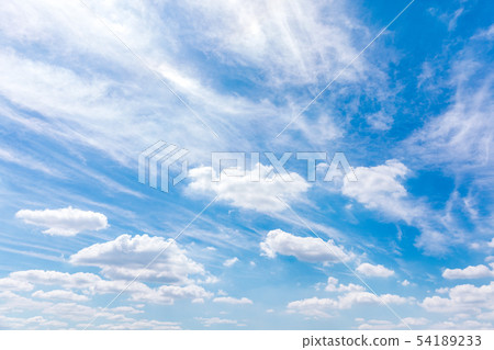 夏天天空雲彩條紋 夏天天空雲彩條紋 54189233
