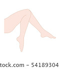 Female legs 54189304