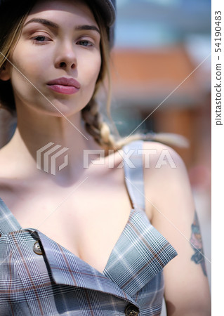 no makeup portrait of a beautiful blonde woman no makeup portrait of a beautiful blonde woman 54190483