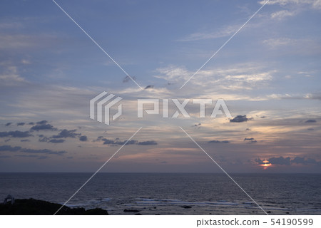 A rising sun rising from the abyss 54190599