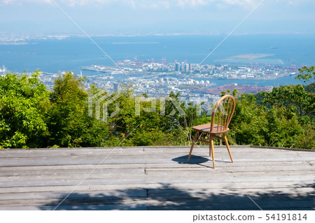Wood deck 54191814